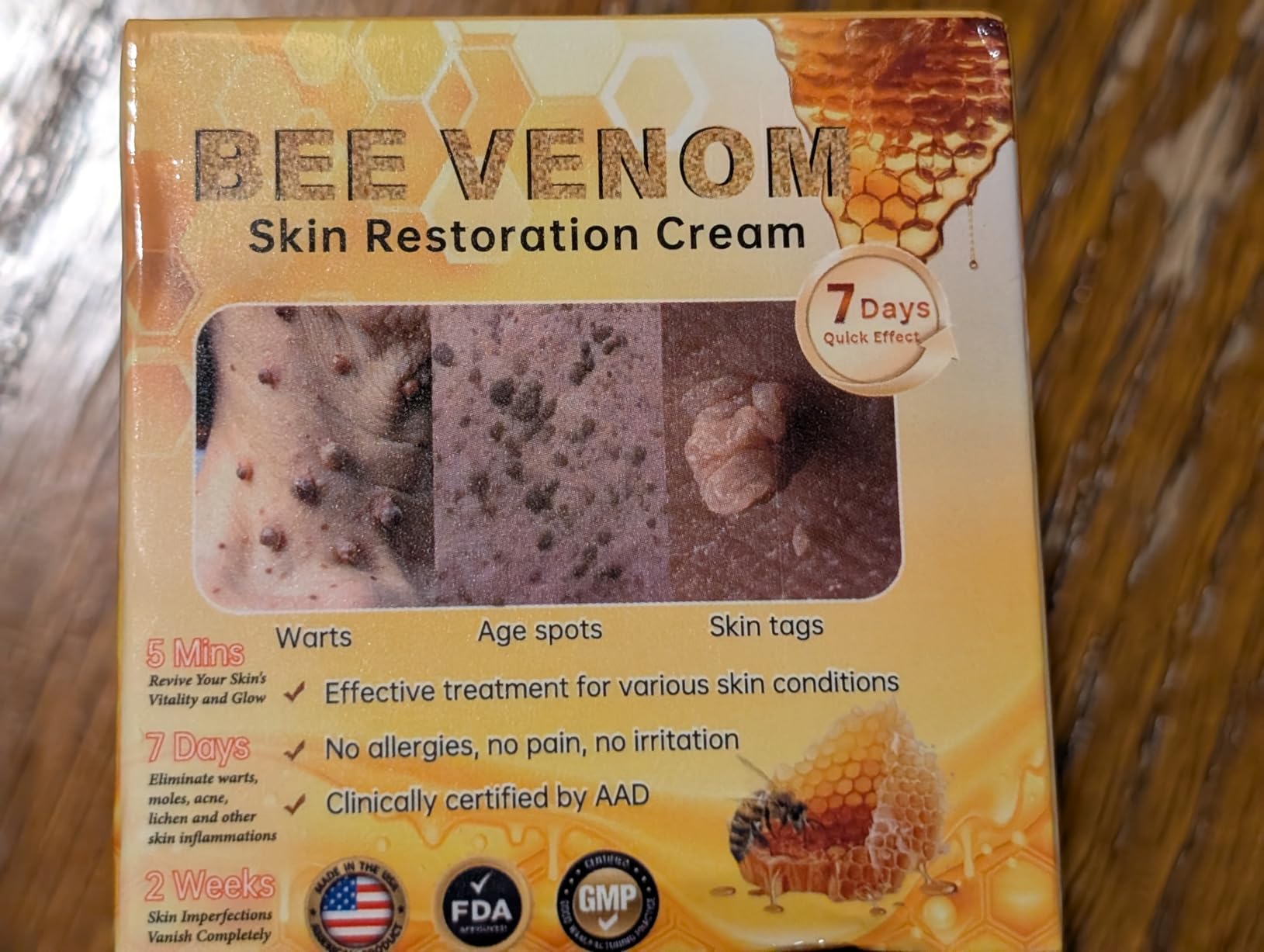 ZXZTSM Bee Venom Skin Treatment Cream,Anti-Aging Wrinkle Removal & Firming Moisturiser Bee Venom Comprehensive Restoration Cream