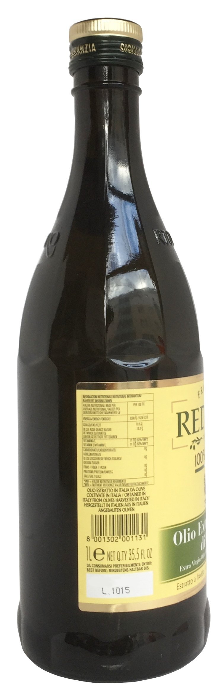 Olivenöl REDORO (3 x 1Liter) - extra nativ- kaltgepresst - Olio Extra Vergine d`Oliva