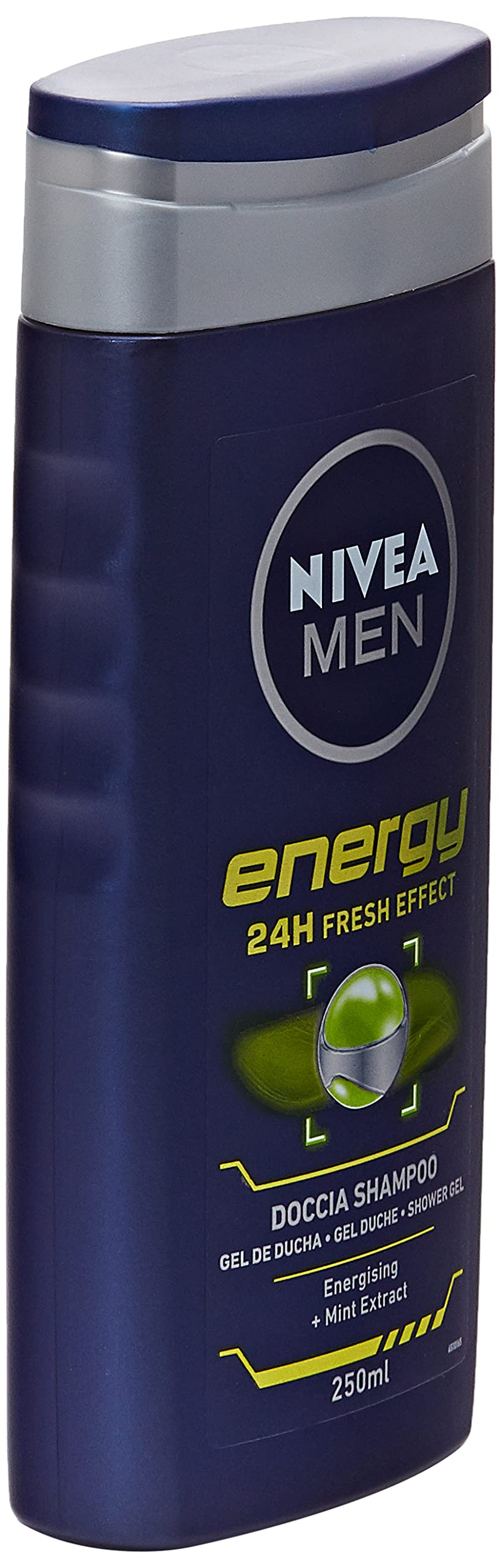 NIVEA Men Doccia Shampoo Uomo Energy - Pacco da 12 x 250 ml