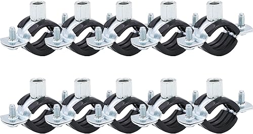 PEROMI 5 piezas de gancho de tubo de anillo dividido resistente ajustable para montaje en techo de pared, soporte de tubería ID de 5.5 pulgadas