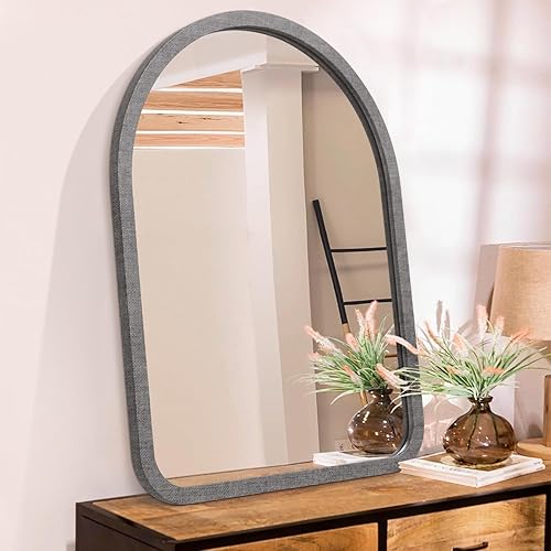 Miniatura 13 de Espejos para pared con marco de madera, espejo decorativo para colgar en la pared, para dormitorio, sala de estar, baño, pequeño, 14 x 10 pulgadas