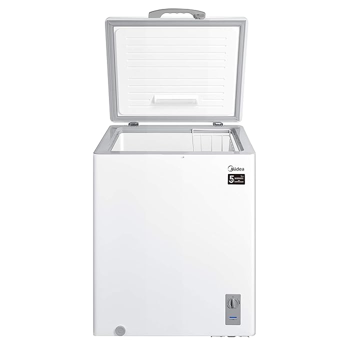 Buy Midea 186 Liters Chest Freezer White, Hs186Cn 1 Year Full And 5