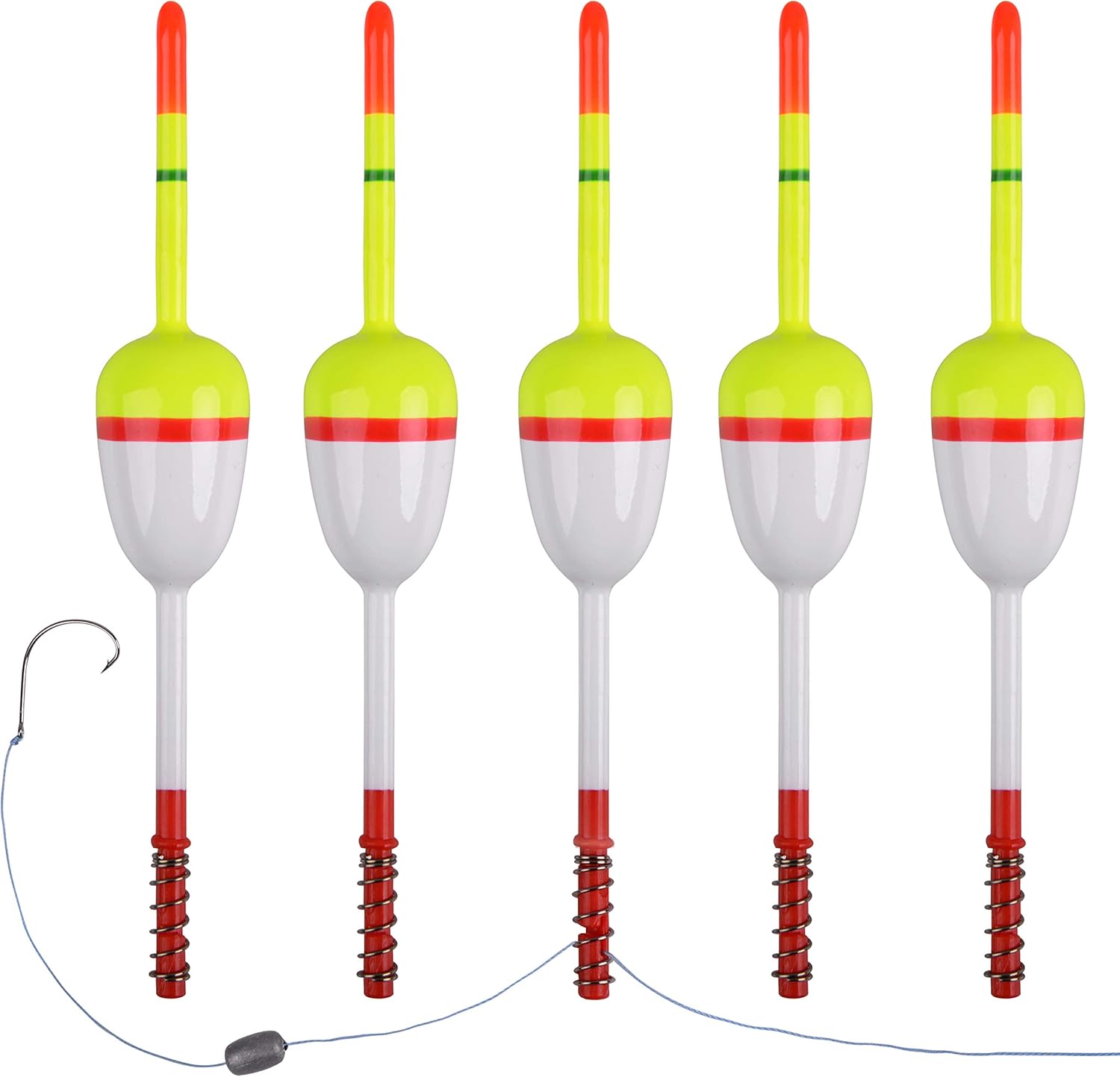 Buy AGOOL Fishing Bobbers Balsa Wood Fishing Floats and Bobbers Spring