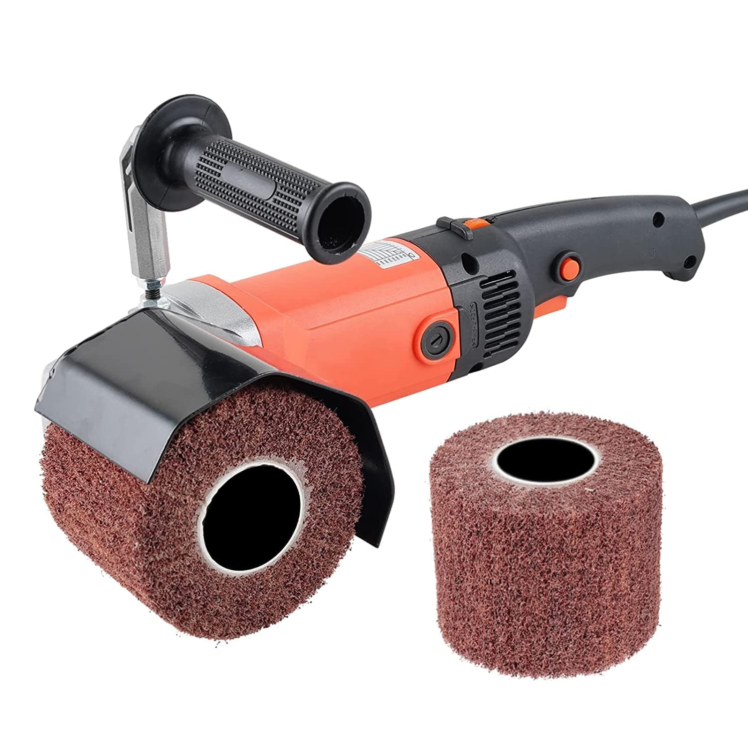 Satiniermaschine 1400W 220V Bürstenschleifer Polieren Walzenschleif für Renovierung von Oberflächen aller Art Schleifer Maschine 600-3000U/min