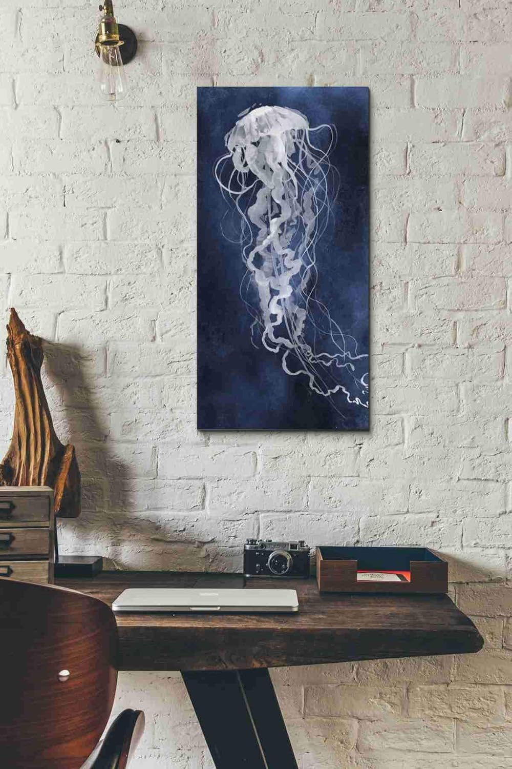 Epic Graffiti 'Under Sway I' by Grace Popp Canvas Wall Art, 12"x24"