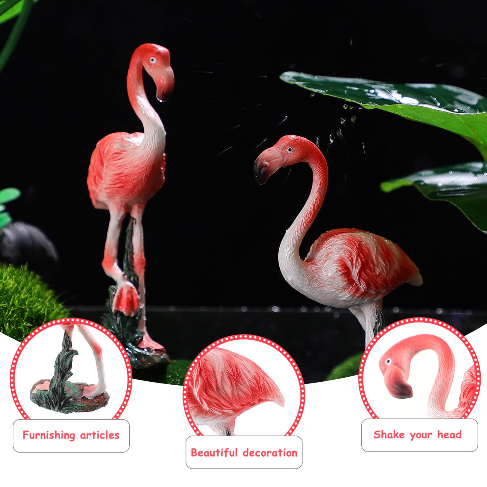100 Pcs Mini Pink Flamingo Resin Ducks - Tiny Figurines For Garden Decor, Fairy Gardens, Crafts & Party Favors - View #3