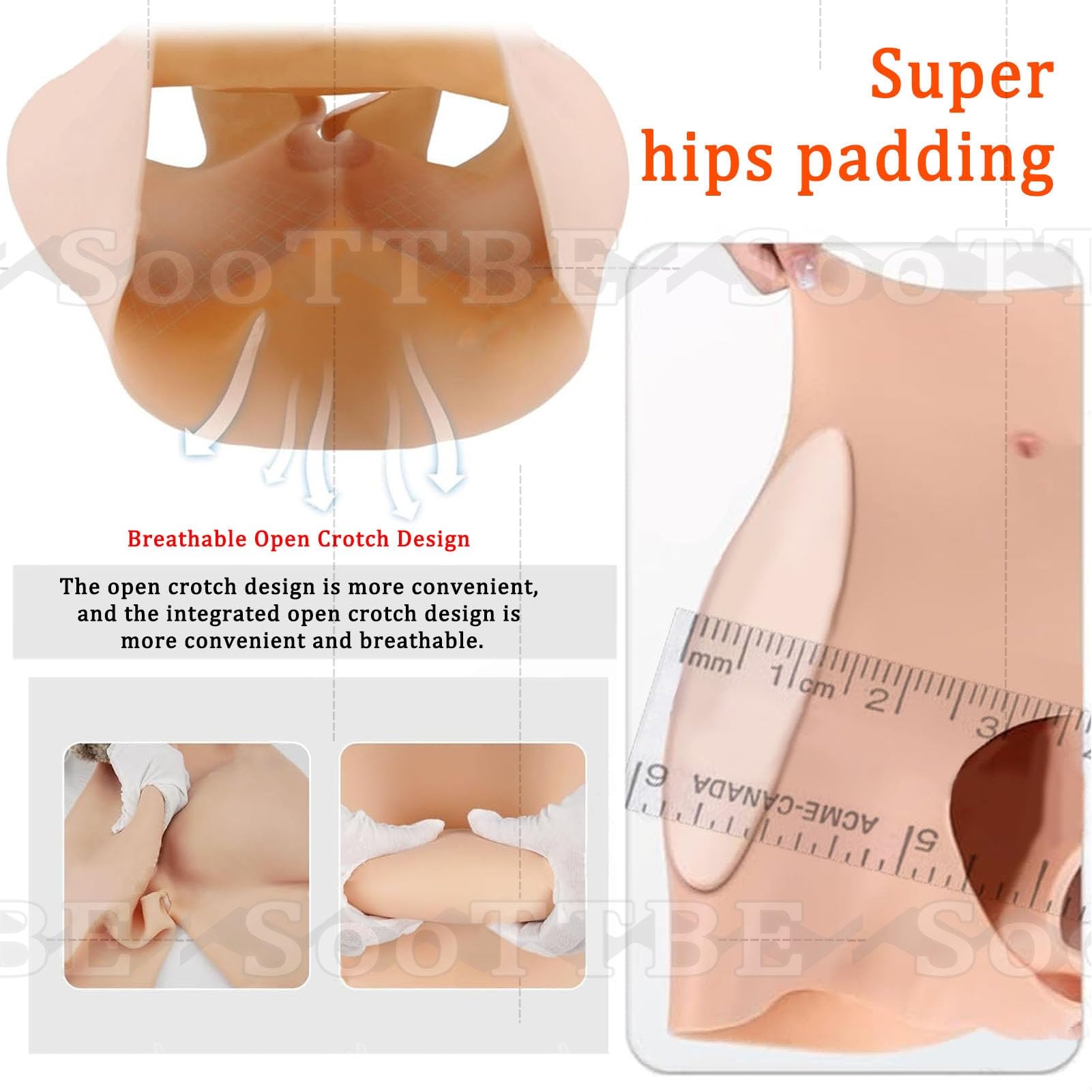 Silicone Butt Shaper Mutandine Hip Lift Enhancer Mutandine A Vita Alta Culo Finto Push Up Biancheria Intima Morbida per Le Donne Drag Queen