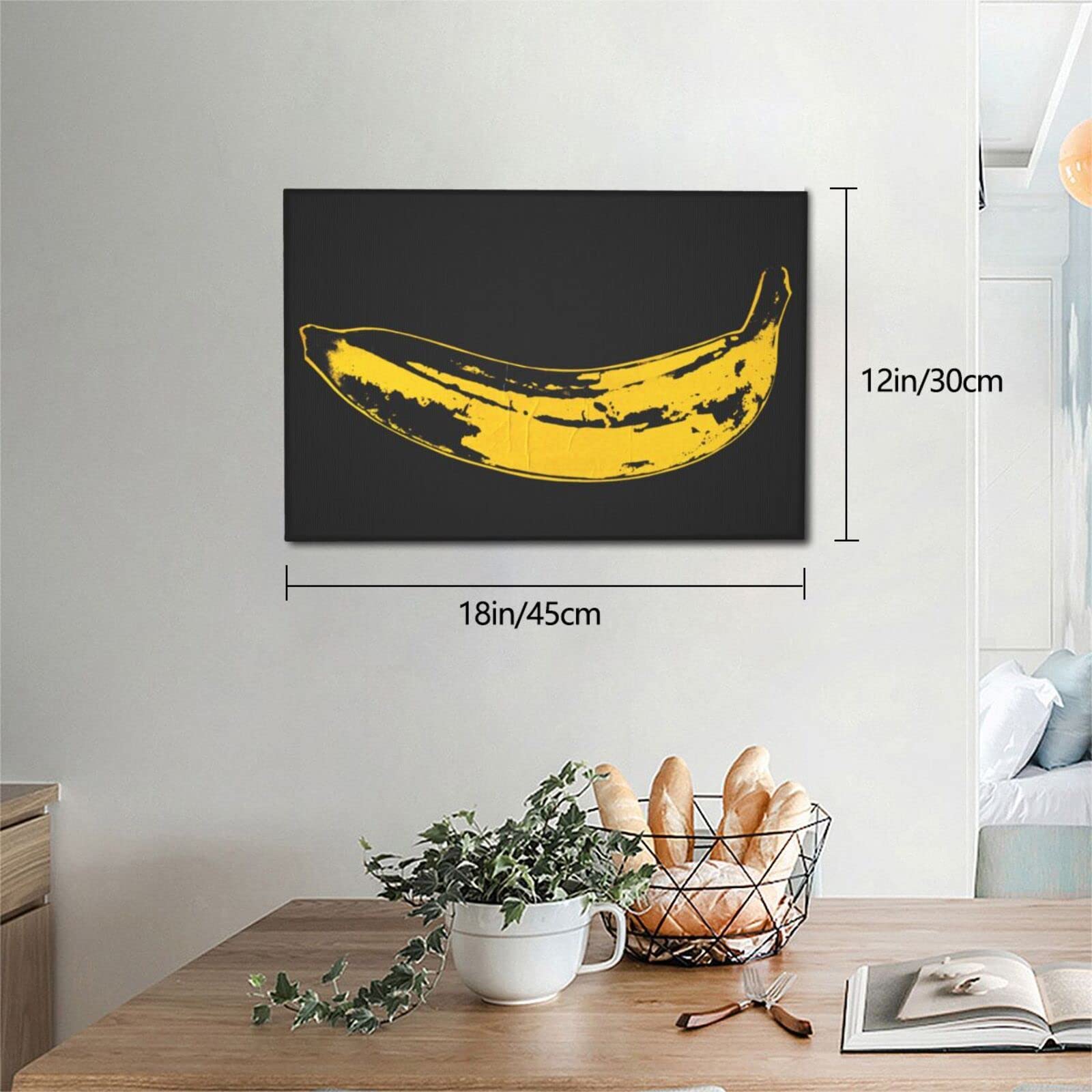 額縁 絵画 バナナ インテリア Amazon.co.jp: アンディウォーホル バナナ アートパネル おしゃれ 飾り