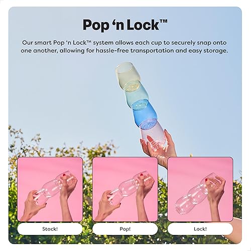 Miniatura 6 de TOSSWARE POP Vino Jr - Juego de 48 unidades 12 onzas paquete de 1 vasos de whisky y POP Flauta Jr de 6 onzas paquete de 1