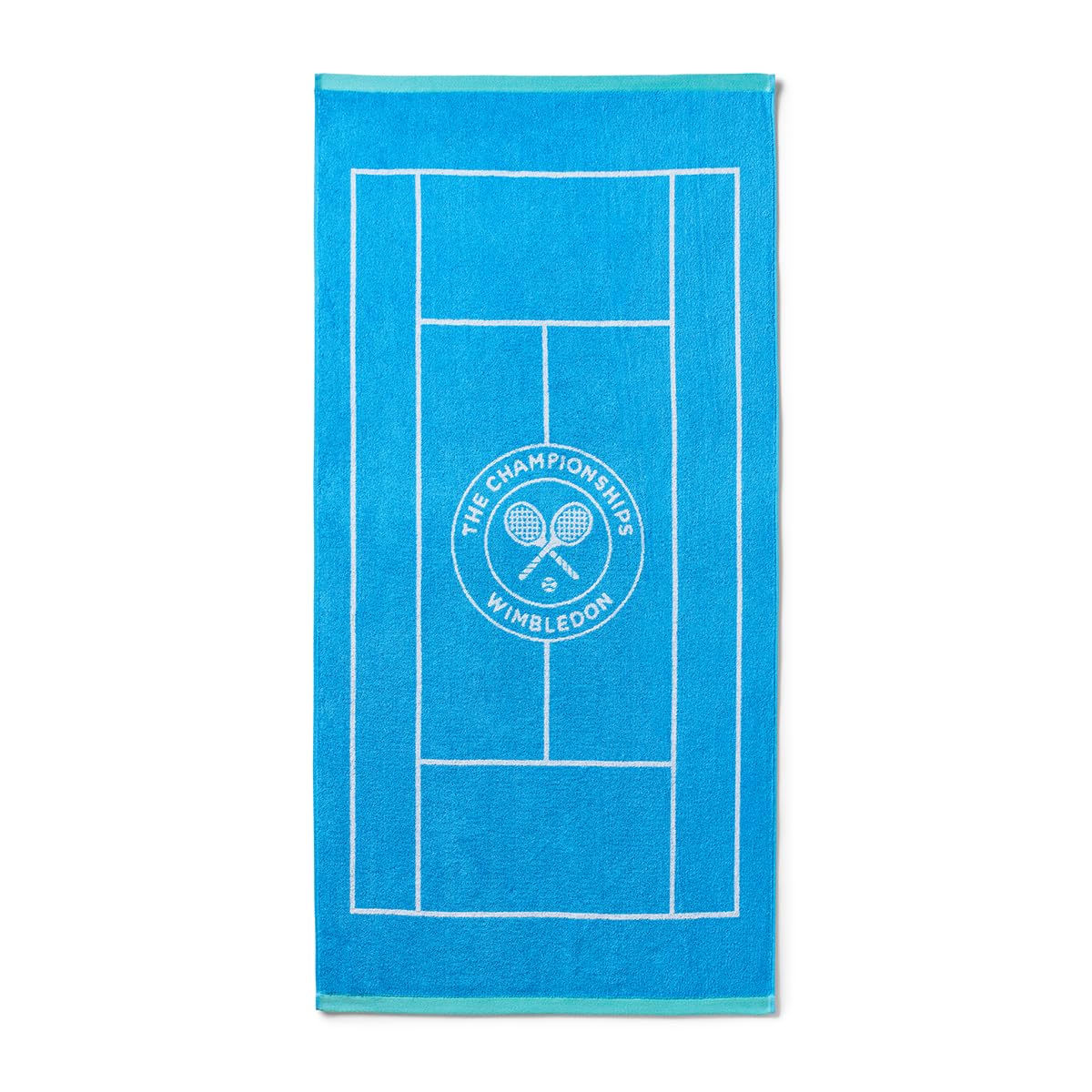 Wimbledon Tennis Court Towel | Quick Dry | 70cm x 133cm | Official Tennis Championships Merchandise | 2025 Seasonal Colours | Sky Blue