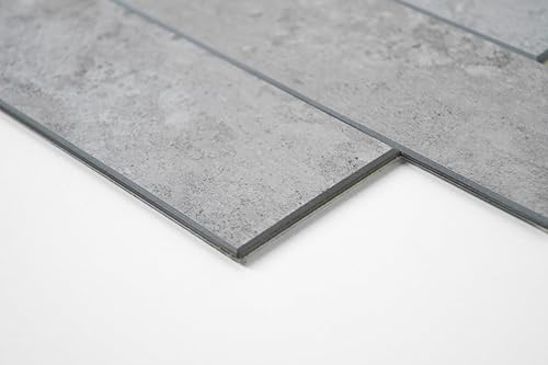 Miniatura 7 de COLAMO 10 piezas de lujo gris claro para cocina, azulejos de metro autoadhesivos más gruesos, azulejos de cerámica mate sintéticos, pegar en la