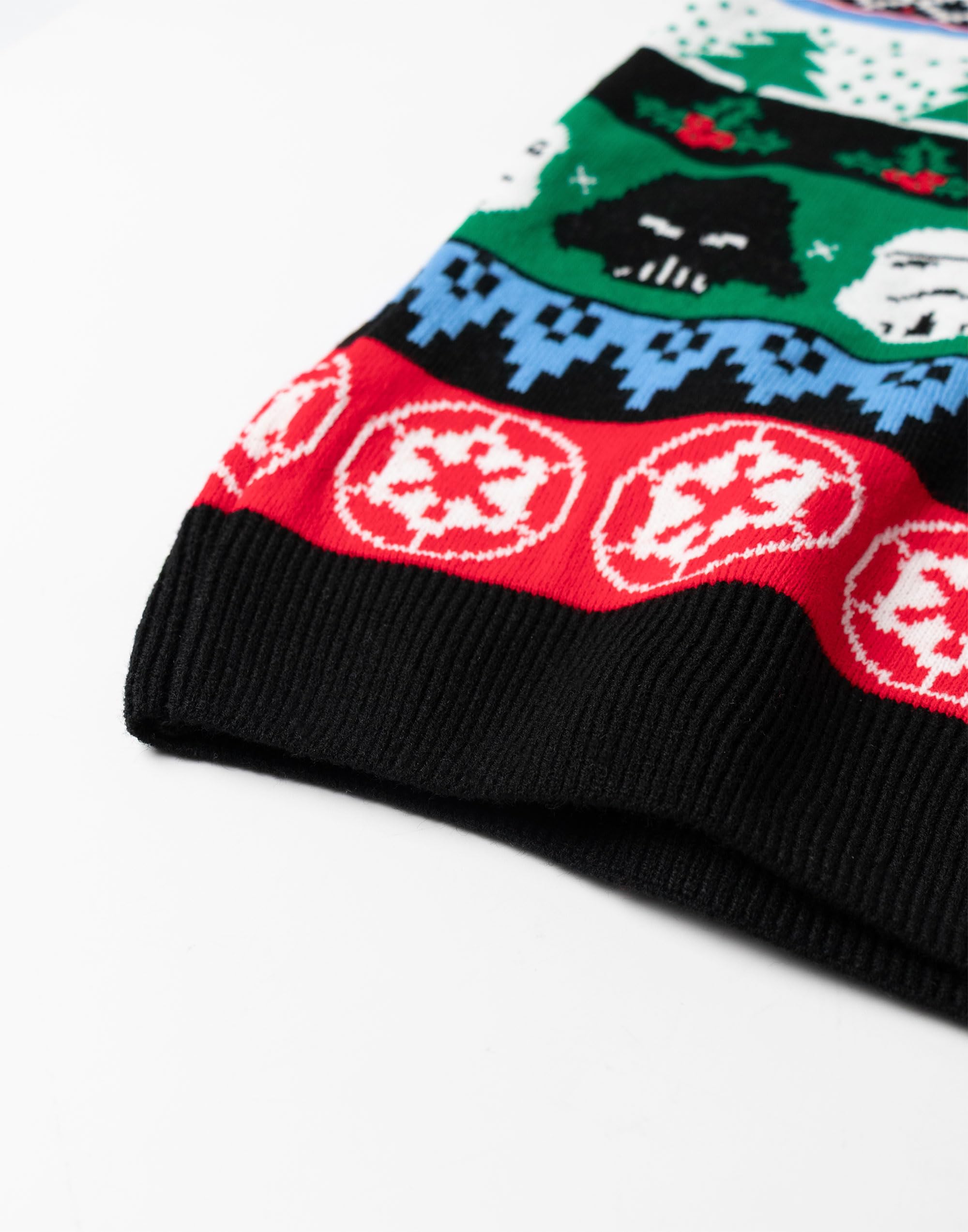 Star Wars Stormtroopers Darth Vader Mehrfarbiger Weihnachtspullover mit Logo | Langärmliger Rundhalsausschnitt für Weihnachtsfeiern | Festliche Herrenbekleidung Merch