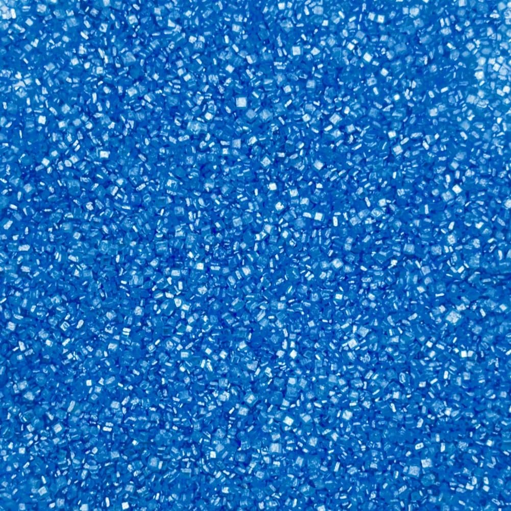 Sentovac Blue Sanding Sugar Sprinkles | Edible Blue Sprinkles for Cake Decorating | 1 Bottle 3.2oz Cookie Decorating Celebrations Wedding Shower Party