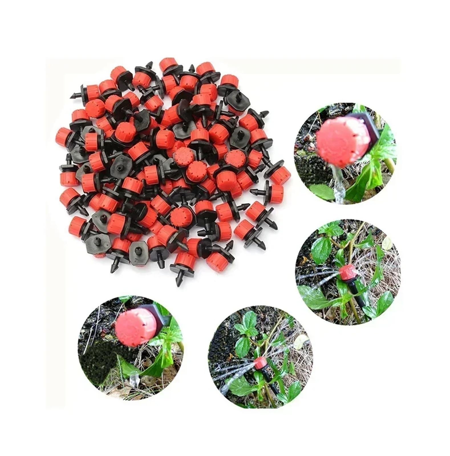 Forniture per Il Giardino Set di irrigazione a Goccia for Giardino, Balcone Cortile, Vaso di Fiori, gocciolatore Regolabile, Set di irrigazione atomizzata, irrigazione Ugello(5m10 Drip Head)