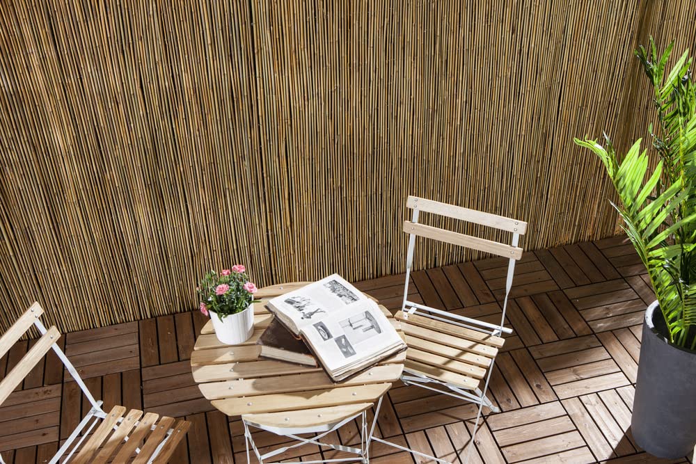 VERDELOOK Arella Time in cannette di Bamboo 2x3 m, bambù recinzioni Decorazioni