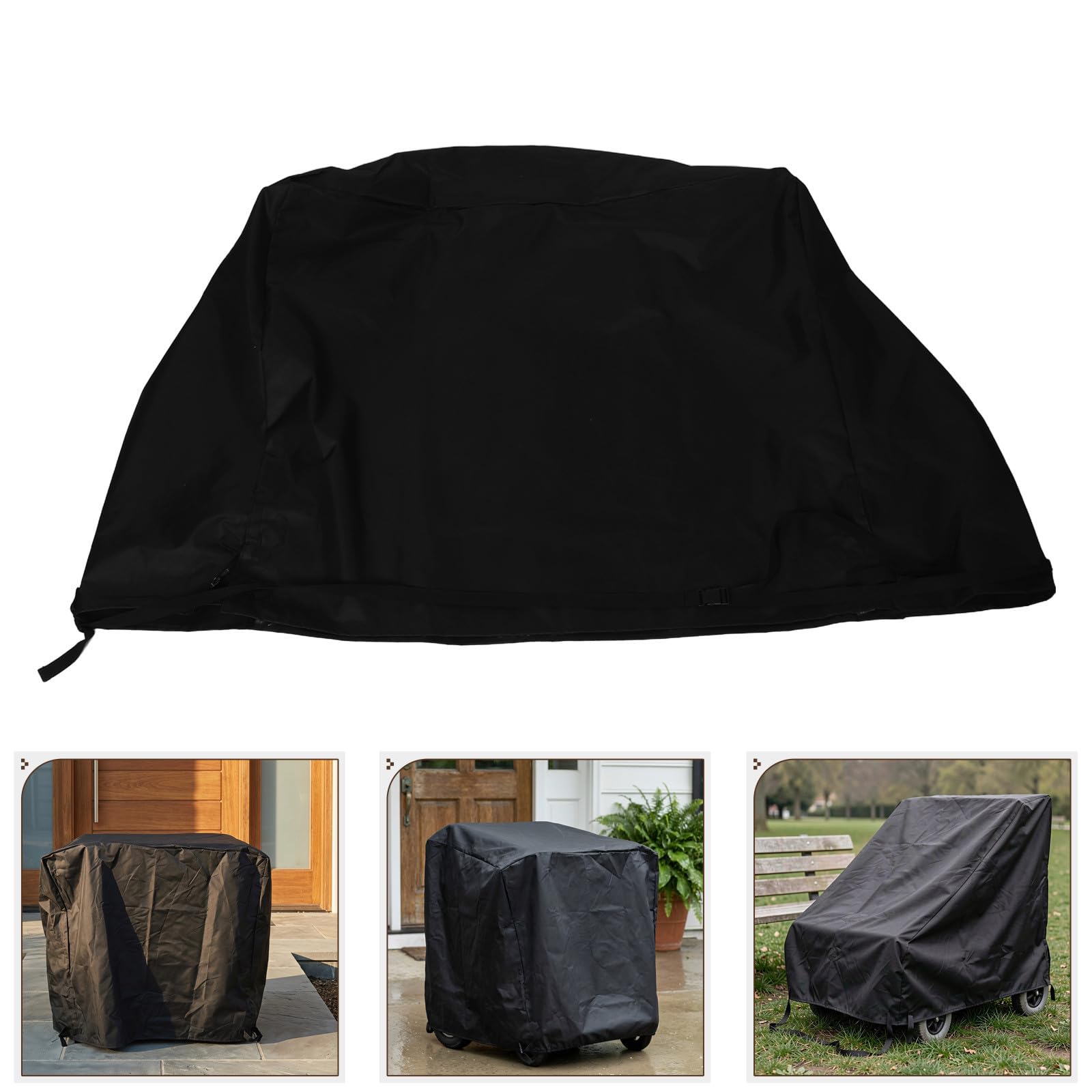 Genérico Funda para Silla de Ruedas Eléctrica, 600d Oxford, Negro