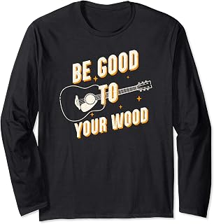 La guitarra divertida será buena para tu regalo de música an Manga Larga