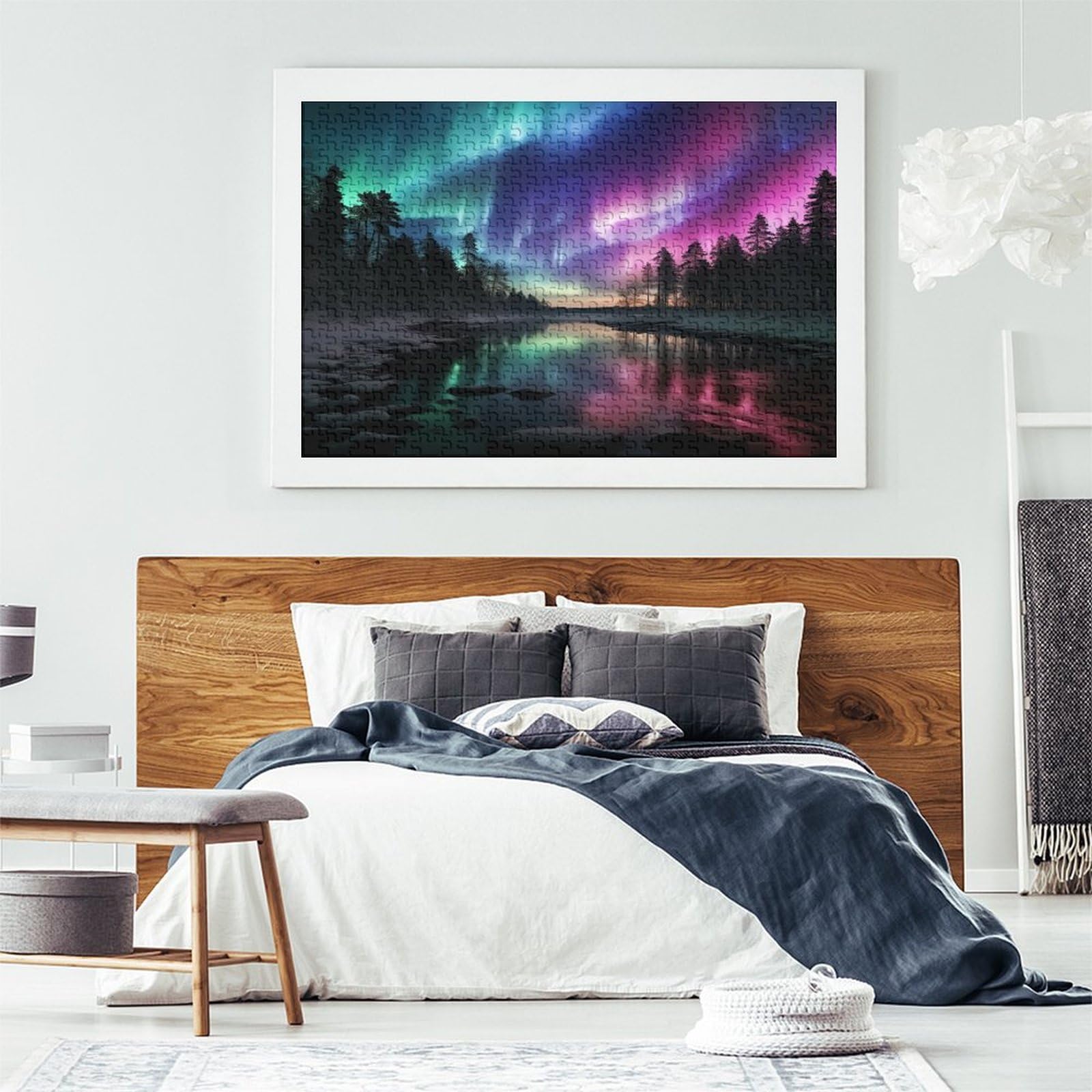 Aurora Puzzle Da 1000 Pezzi Per Adulti Puzzle Da 1000 Pezzi Puzzle Da 1000 Pezzi Giochi tivi Decorazione Della Casa Puzzle Può Essere Usato Come Regalo 1000pcs (75x50cm)