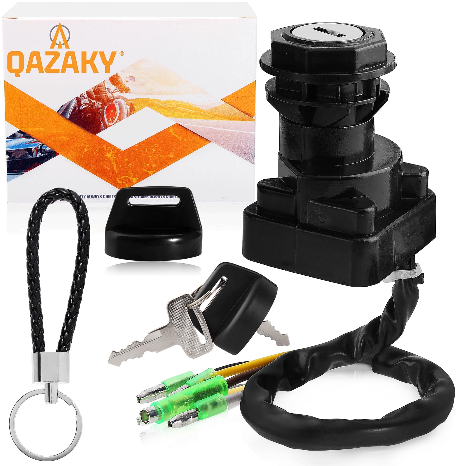 QAZAKY Bayou 220 Ignition Key Switch Compatible with Kawasaki