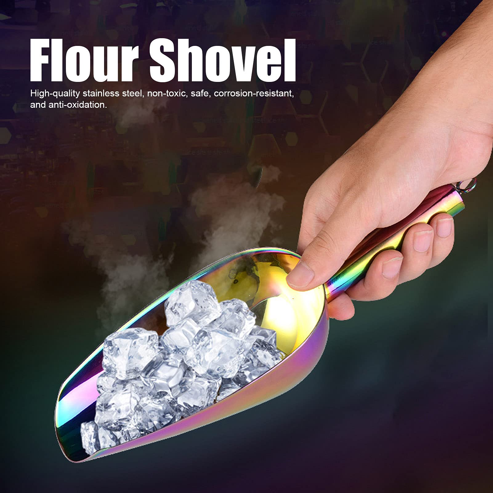 Metal Ice Scoop, Small Stainless Steel Ice Scoop Small Metal Candy Scoop Mini Ice Cube Scoop Small Food Scoops for Bar Party Wedding (other)