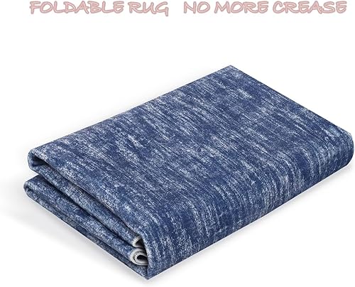 Miniatura 6 de COZYLOOM Tapete moderno y pequeño de 2 x 3 pulgadas, tapete para puerta delantera, abstracto, envejecido, antideslizante, tapete de cocina,