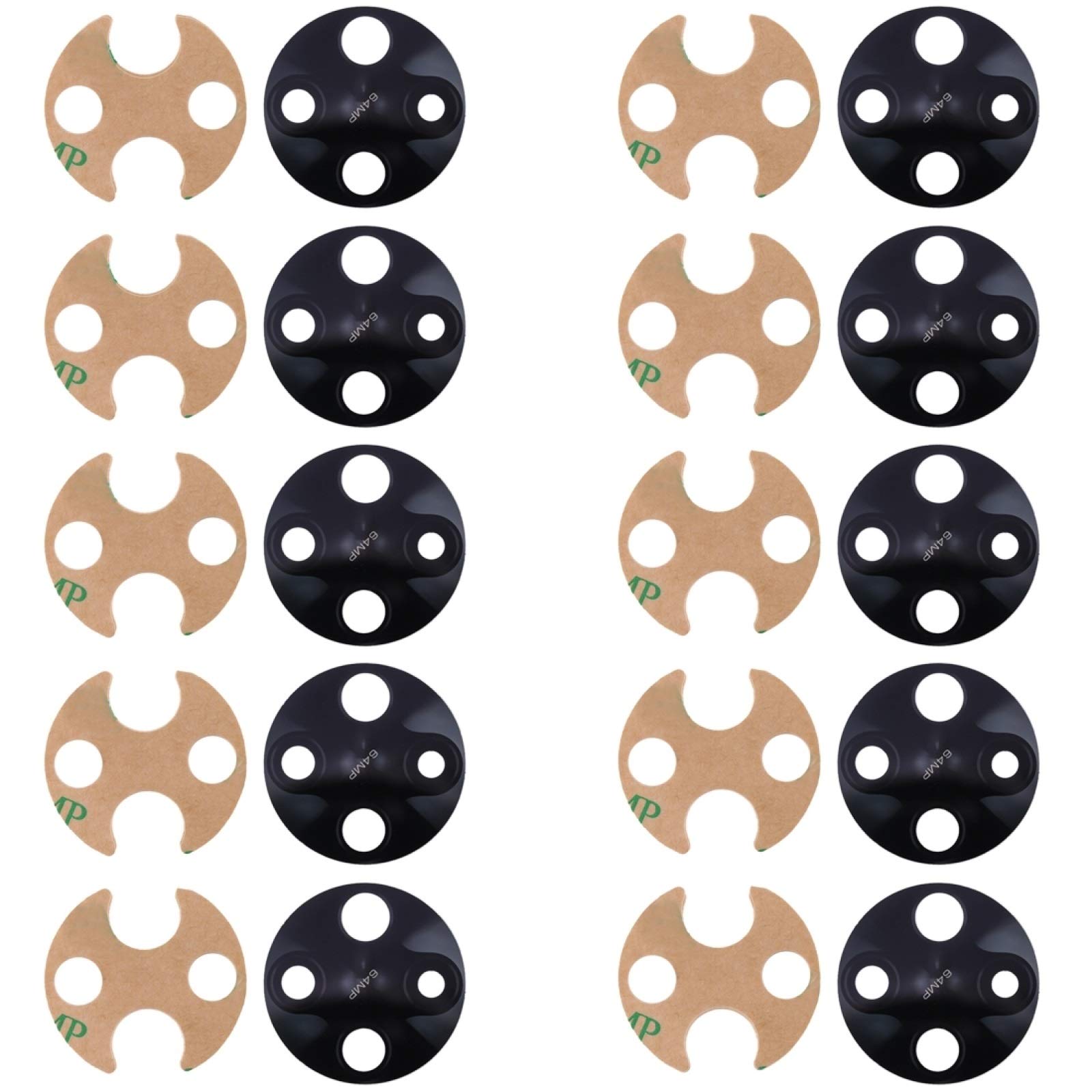HONGYAN Cell Phone Accessories 10 PCS Back Camera Lens for Xiaomi Redmi K30 Pro/Redmi K30 Pro Zoom/Xiaomi Poco F2 Pro Repair