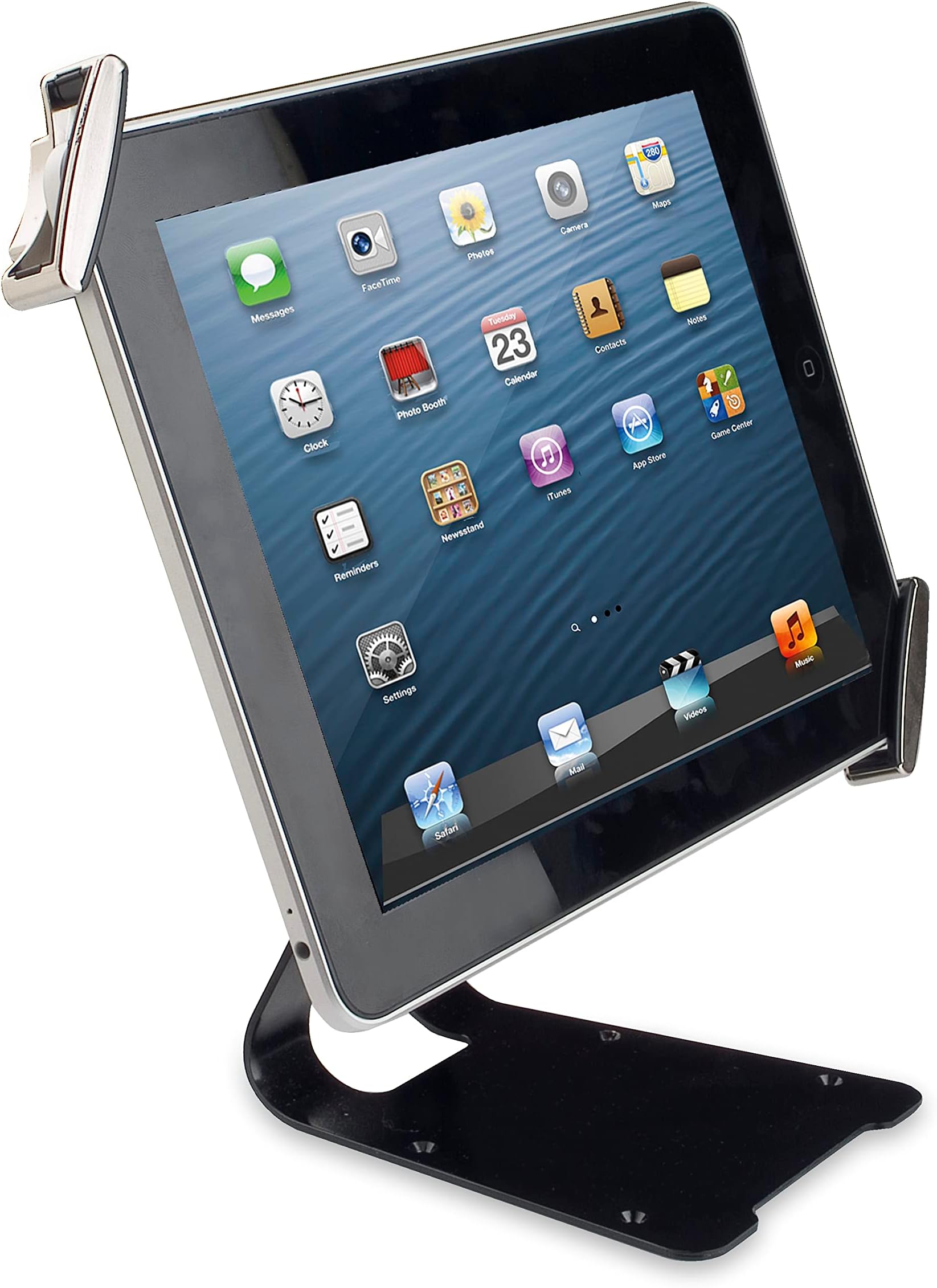 Safe-Tech 7/10 Inch Tablet Lock - Supplied with Metal Stand - 360° Rotation System - Compatible with iPad / Galaxy Tab or Surface - 100% Metal
