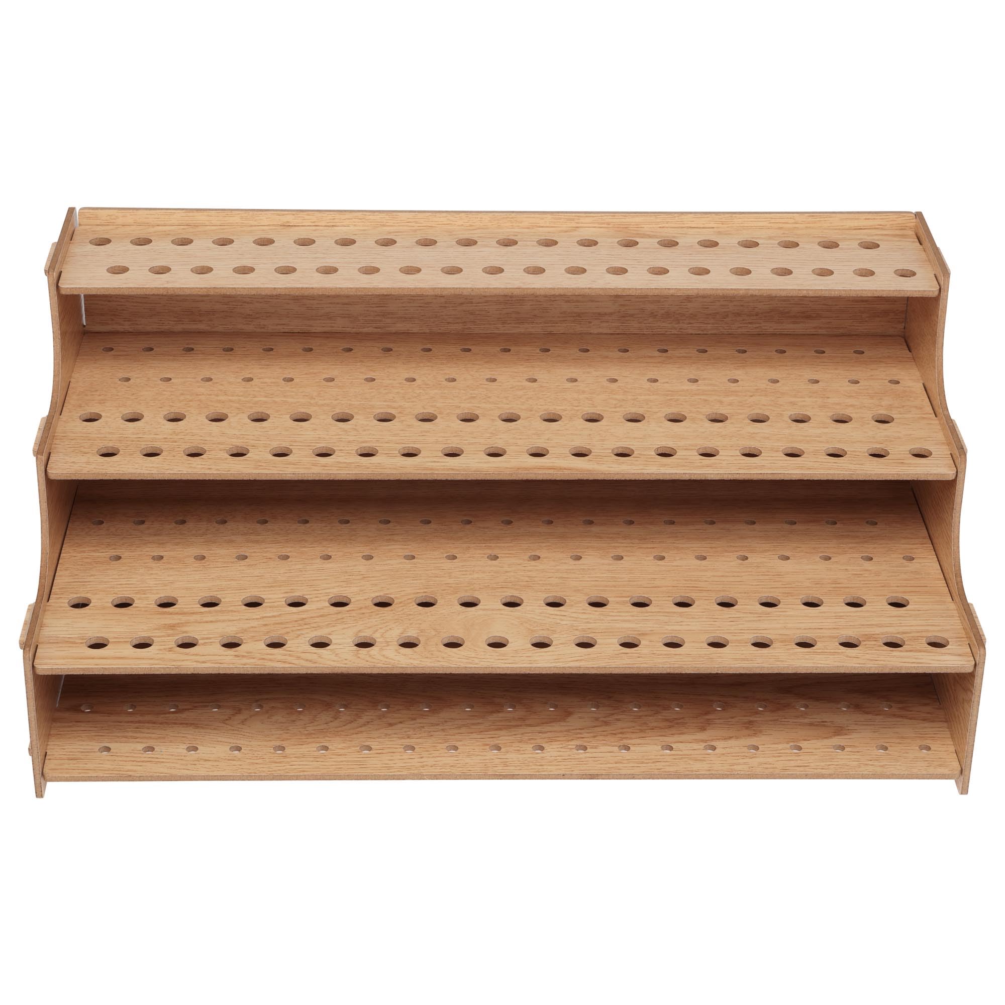HG Art Concepts Mezzo Artist Studio Buntstiftehalter – Schreibtisch-Farbstift-Organizer, einfache Montage, aufrechtes Aufbewahrungsregal für 120 Bleistifte, 0,95 cm Durchmesser Löcher mit Punktablage