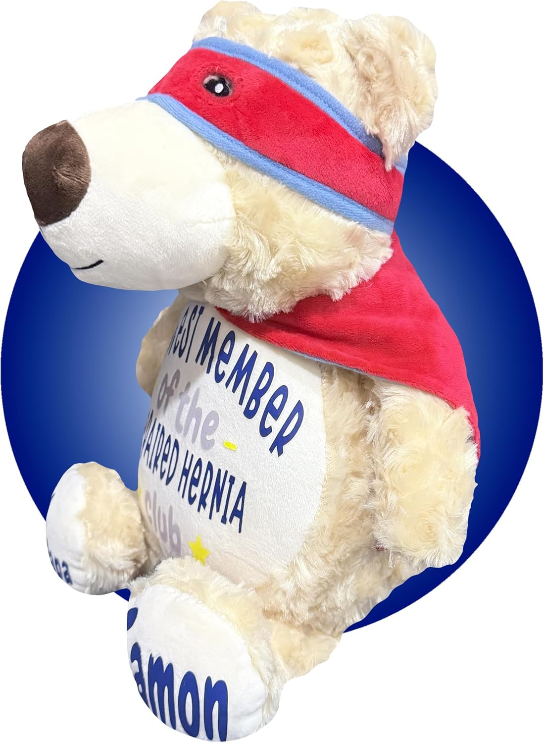 Hernia Surgery Gifts for Children - Personalized Hernia Repair Recovery Pillow - Hernia Surgery Recovery Gifts - Diaphragm Repair for Kids - Diaphragmatic Hernia Items (Superhero Bear)