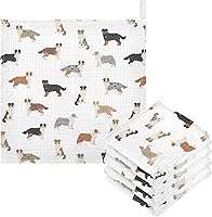 Vista 29 de vvfelixl Toallas de algodón para bebé, Golden Retriever, toalla de baño unisex para cachorros, toallas de cara para recién nacidos, toallitas