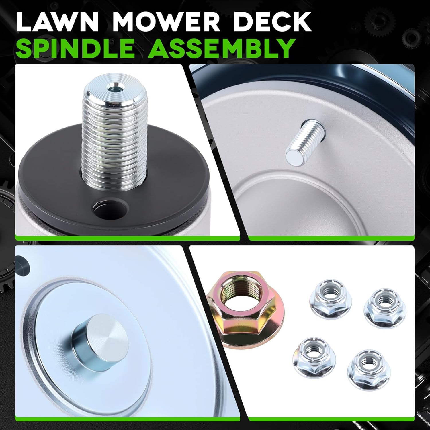 51537200 Lawn Mower Deck Spindle Assembly Compatible with Ariens Ikon-X 52 Edge 52 Gravely ZTX 52 52-Inch Mower Decks 51528000 3PCS