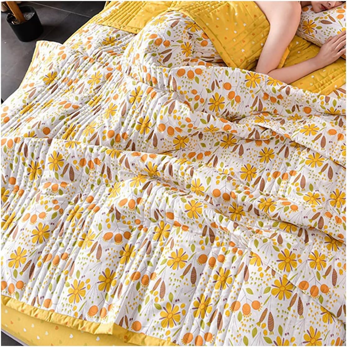 Bed Throws Air Conditioning Quilts Summer Breathable Washable Quilting Quilt Bedding Quilt Bed Spread Blanket Blankets & Throws (Color : 7, Size : 150x200cm 59x79inch)