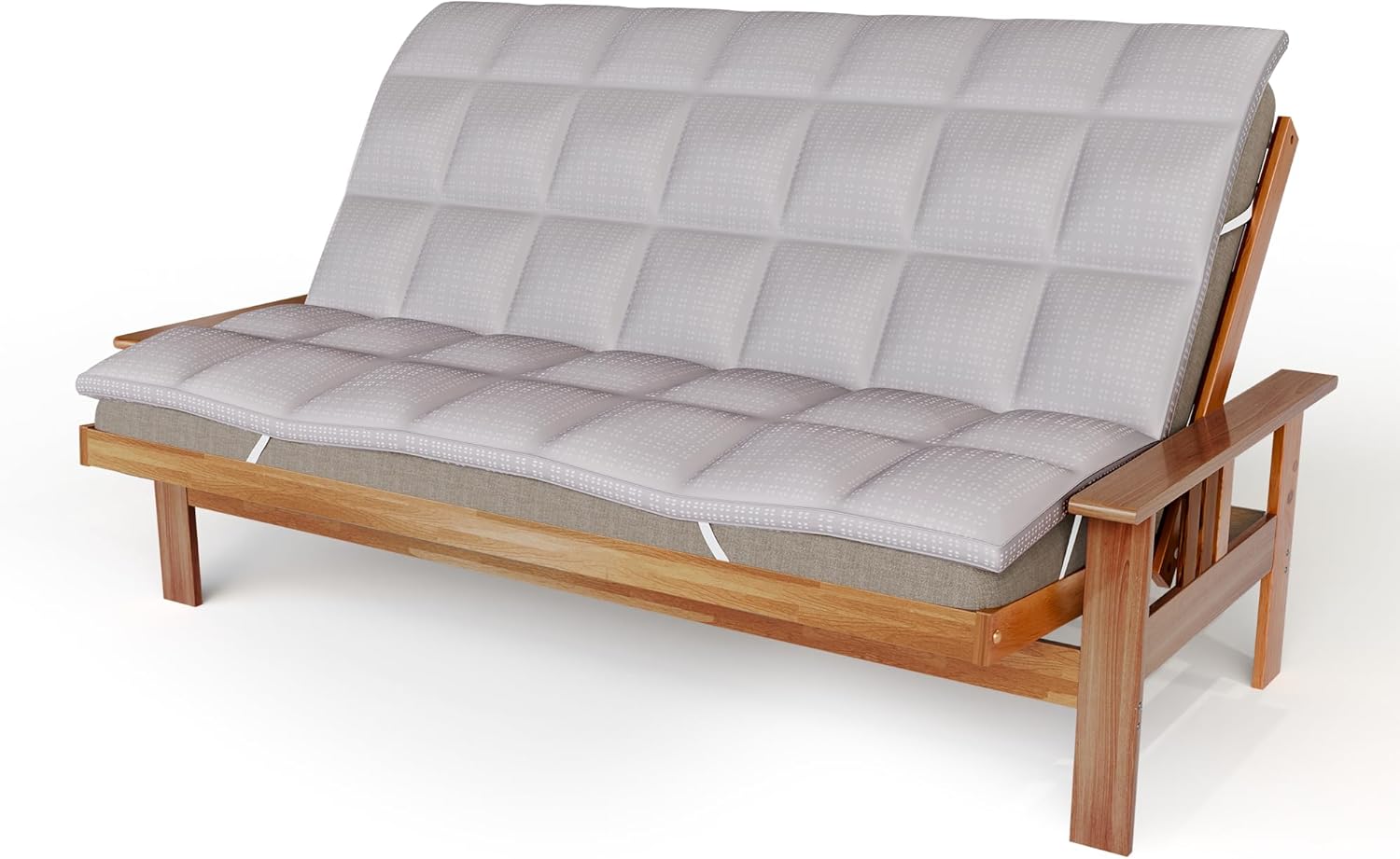 Circles Home Futon Mattress Topper 100 Cotton Plush Down