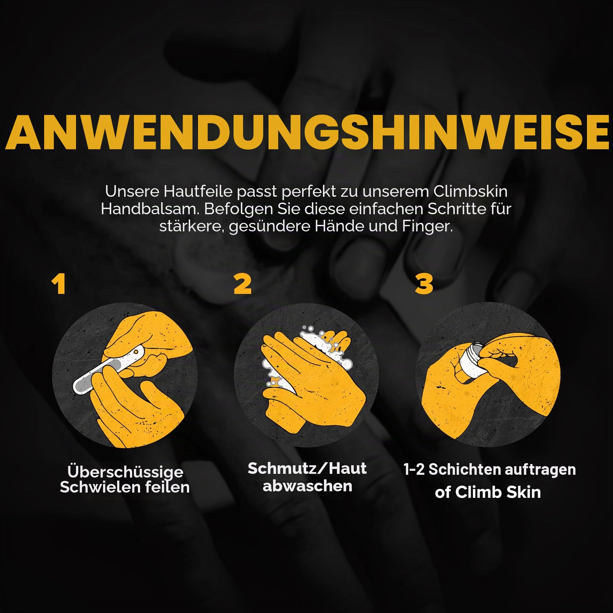 Climbskin Professionelle Aluminiumfeile mit 10 Ersatzminen | ergonomisch, leicht und langlebig | pflegt die Haut und entfernt Schwielen und Härten | Klettern, Crosstrainning und Fitness