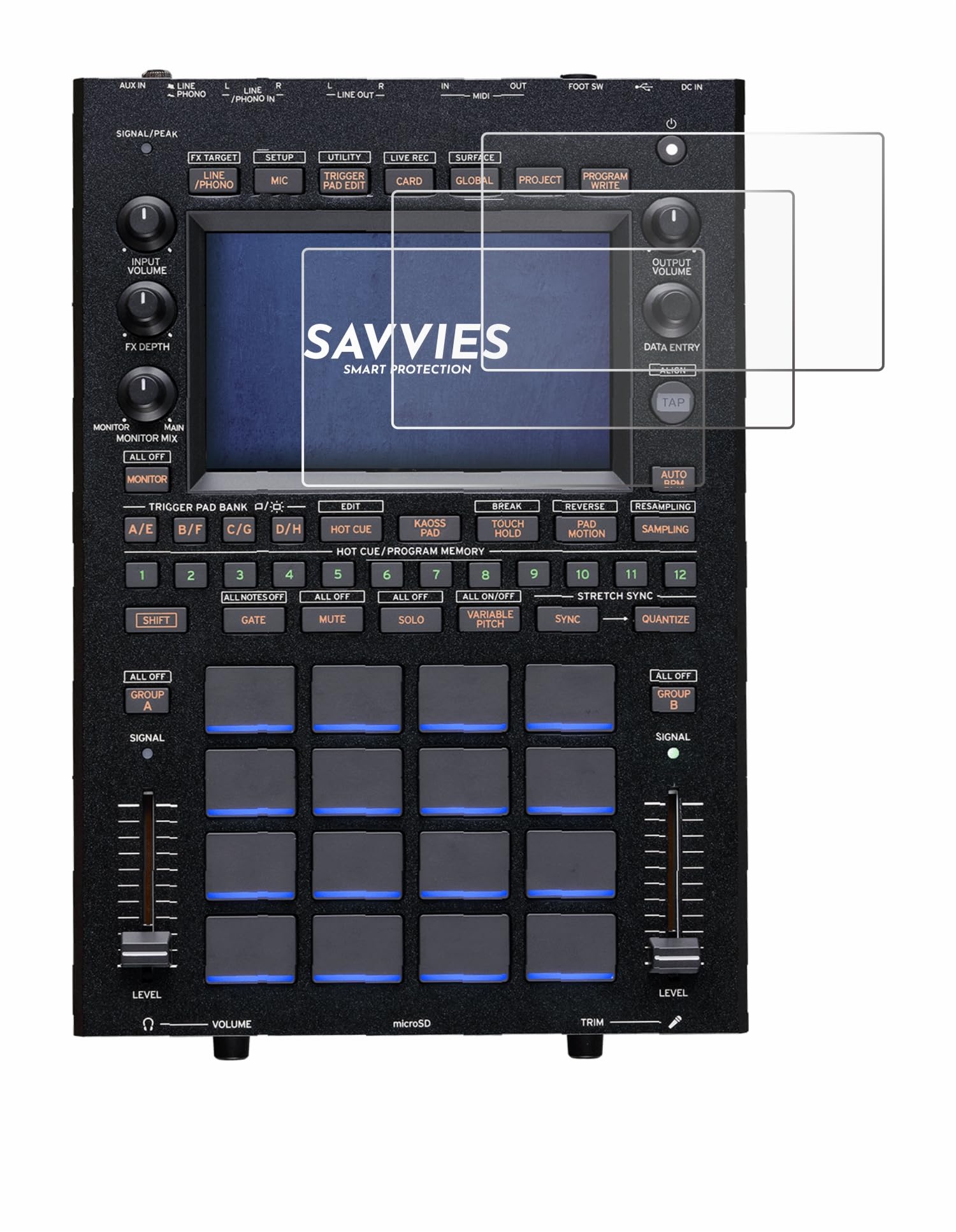 savvies 18 Pack Screen Protector compatible with KORG KAOSS Replay Protection Film Clear