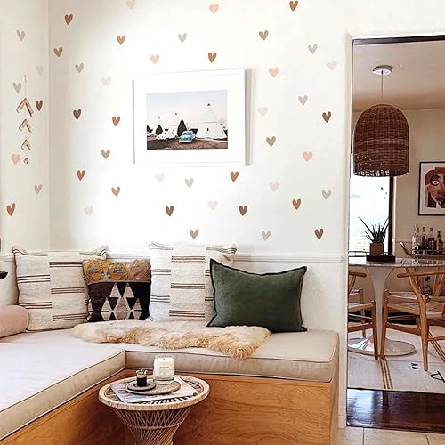 Miniatura 2 de QUCHENG Calcomanías de pared bohemias para dormitorio de niñas calcomanías de pared extraíbles para decoración de habitación de los niños murales de