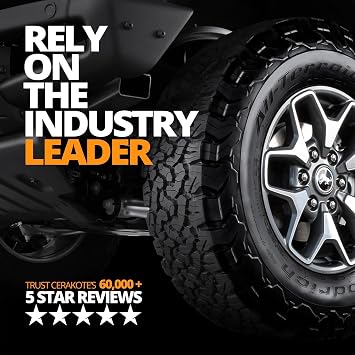 CERAKOTE Rapid Ceramic Tire Coat, Deep Black Tire Shine, Pro Pack, 32 oz | Bulk size tire coating, long-lasting deep black finish, non-greasy, no sling, foam applicator ready