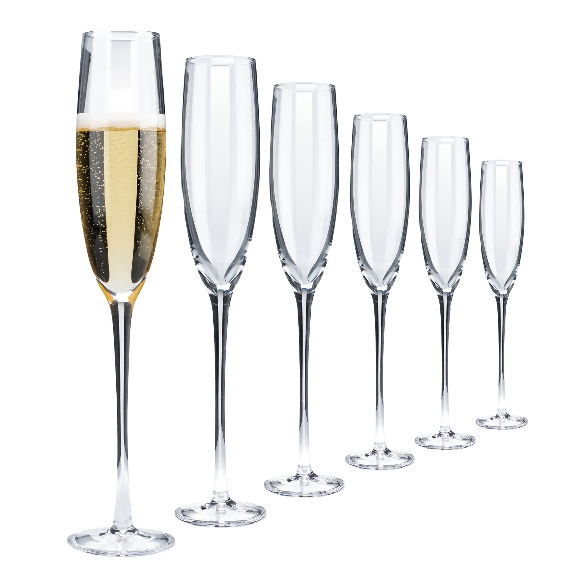 Aspen & Birch Champagne Flutes - Set of 6 -7