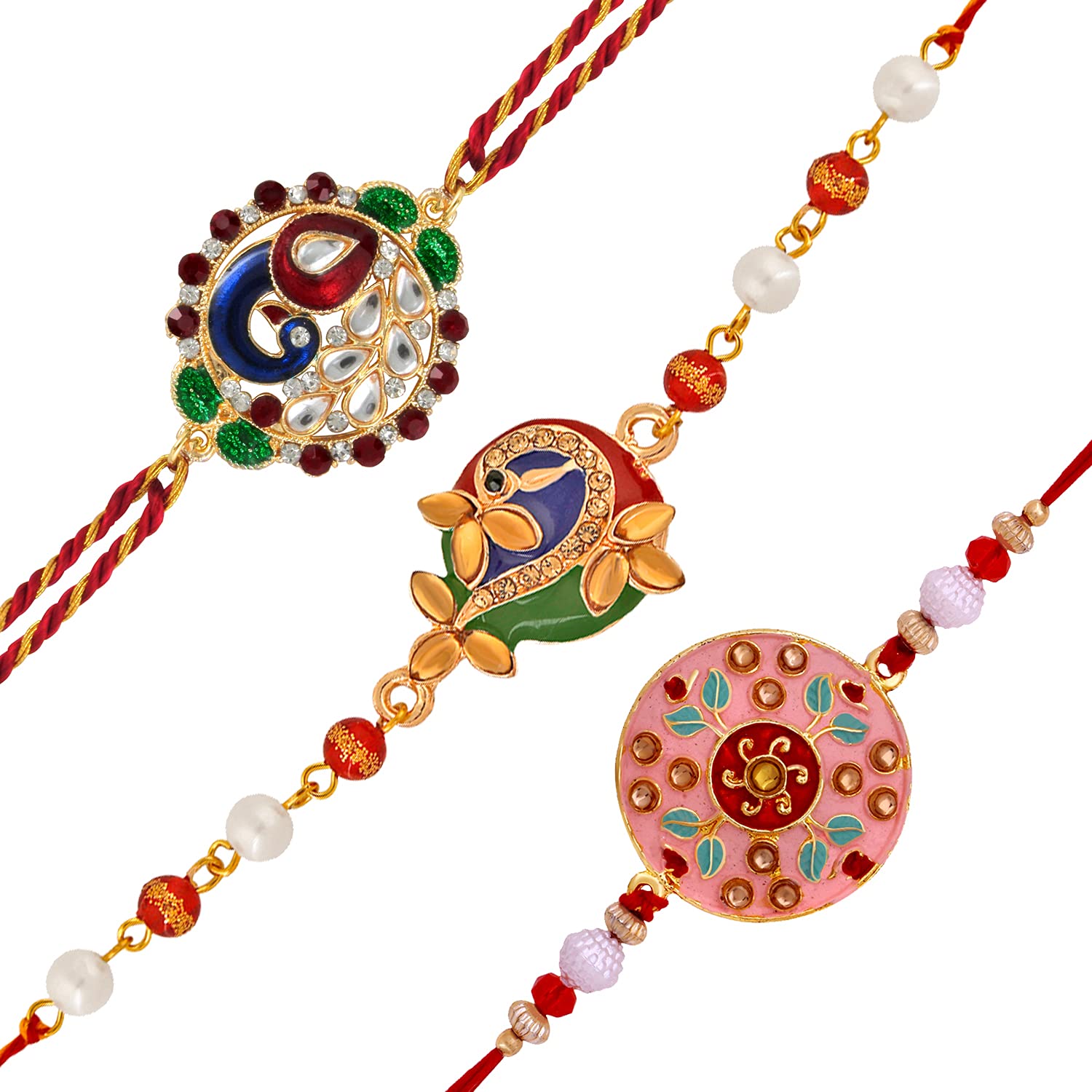 See full amazon price history chart for Mahi Combo of Designer Rakhis with Multicolor Crystal and Artificial Pearl for Bhaiya (RCO1105235M) Mahi Combo of Designer Rakhis with Multicolor Crystal and Artificial Pearl for Bhaiya (RCO1105235M) (B097K7K9L7) Amazon Price History, Amazon Price Tracker