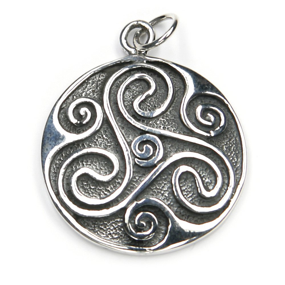 Triskel Silberanhänger Schmuck keltisches Triskelion Shild Anhänger 925 Silber Frauen Männer Mittelalter Schmuck