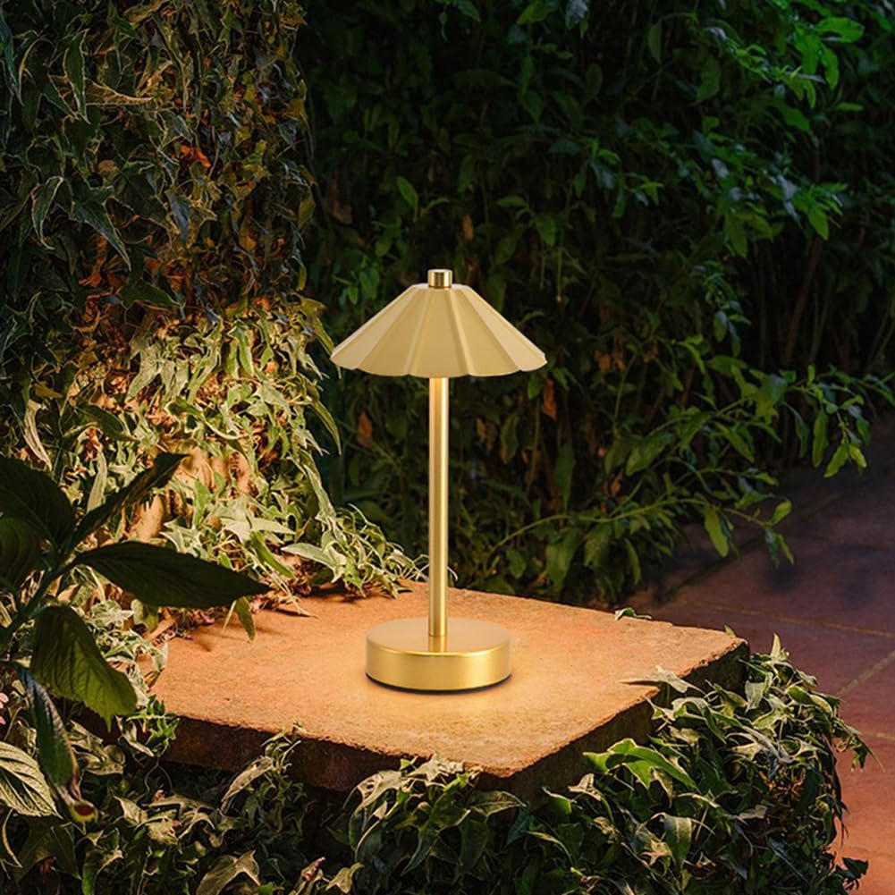 Akumulatorowa lampa stołowa, bezprzewodowa, dotykowa ściemniana LED z 3 trybami kolorów, przenośna lampa do ładowania USB, zasilanie bateryjne, oświetlenie wewnętrzne do sypialni lub restauracji