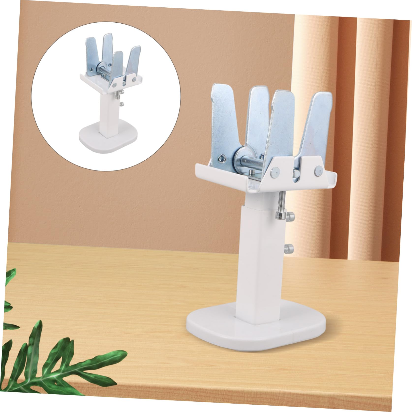 VALICLUD Soporte de Radiador Instalación Estable y Sencilla Ajustable de Acero al Carbono, Soporte de Suelo del Radiador, Altura 14-21cm, Blanco, Patas de Apoyo para Radiadores de