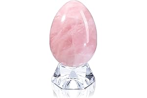 Natural Rose Quartz Egg Sphere Sculpture