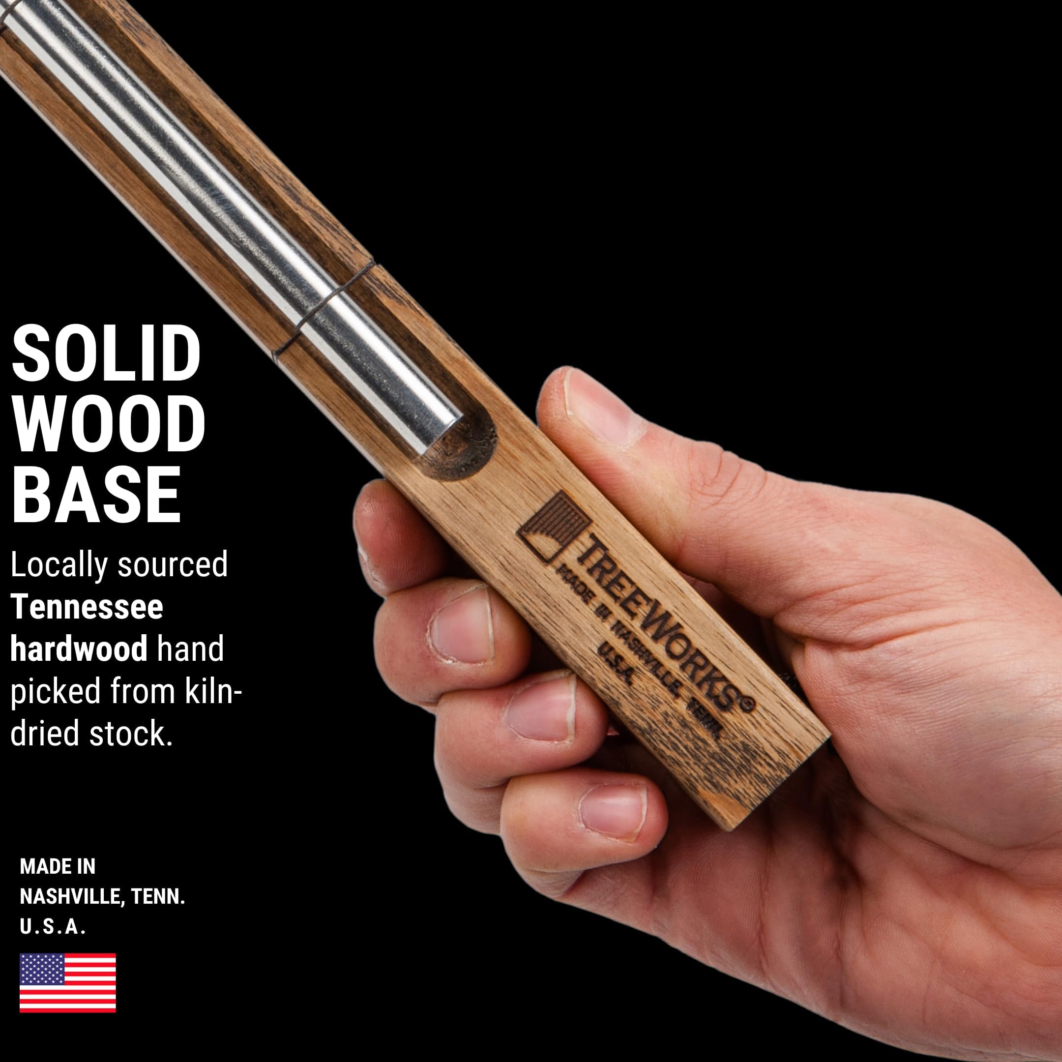 TreeWorks TRE410 Solo Energy Chime with Beater,White