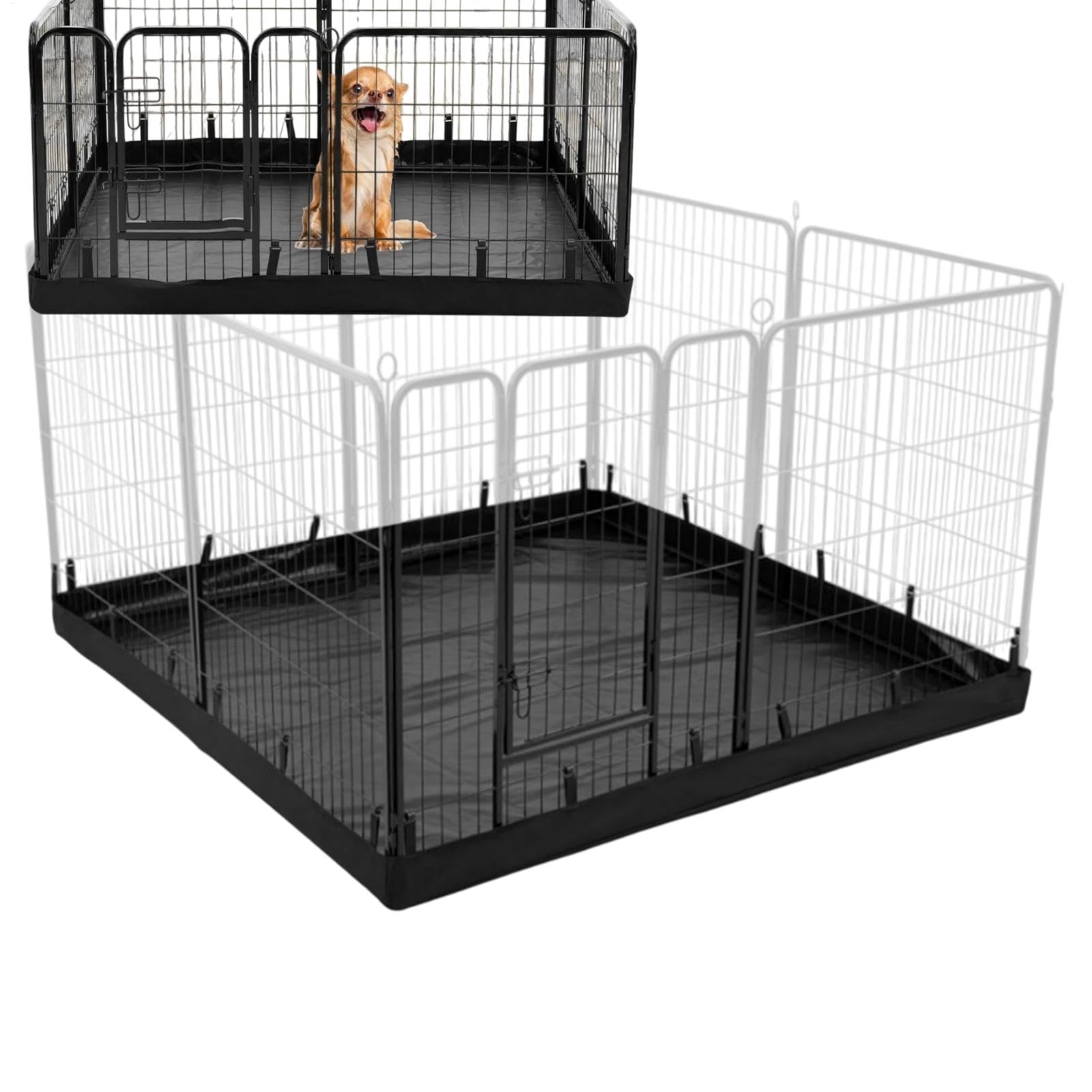 Dog Playpen Mat, Waterproof Washable Oxford Cloth Pad, 26/20/8 Inches, Floor Protector, Pet Training Mat, Whelping Pee Pad for Playpen, Bed, Sofa, and Car (Multicolor)