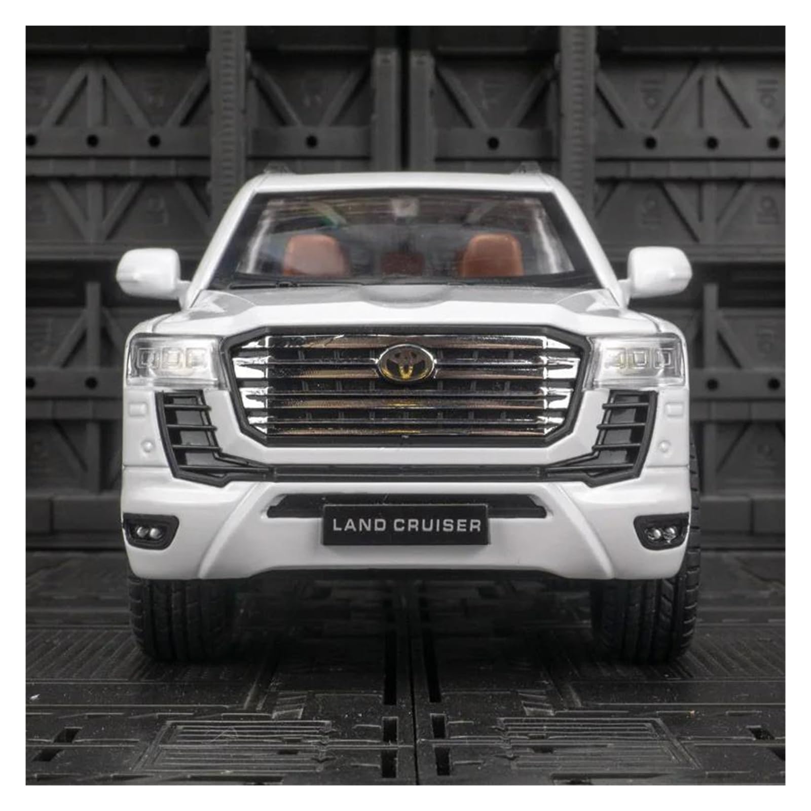 PER TOYOTA LAND CRUISER 1:24 MODELLINO IN LEGA AUTO SOUVENIR DA COLLEZIONE