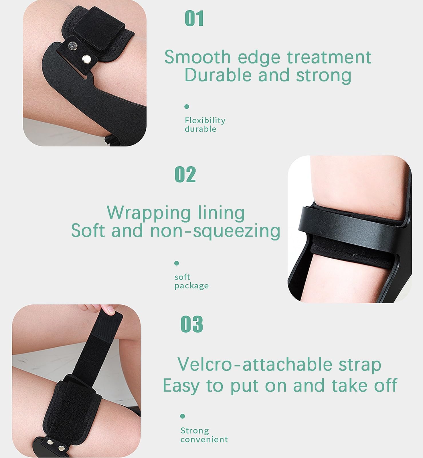 Knie-Wegfahrsperre bei Überdehnung – verstellbare Orthese mit Anti-Rotations-Design zur Erholung von Verletzungen und Gelenkschmerzen