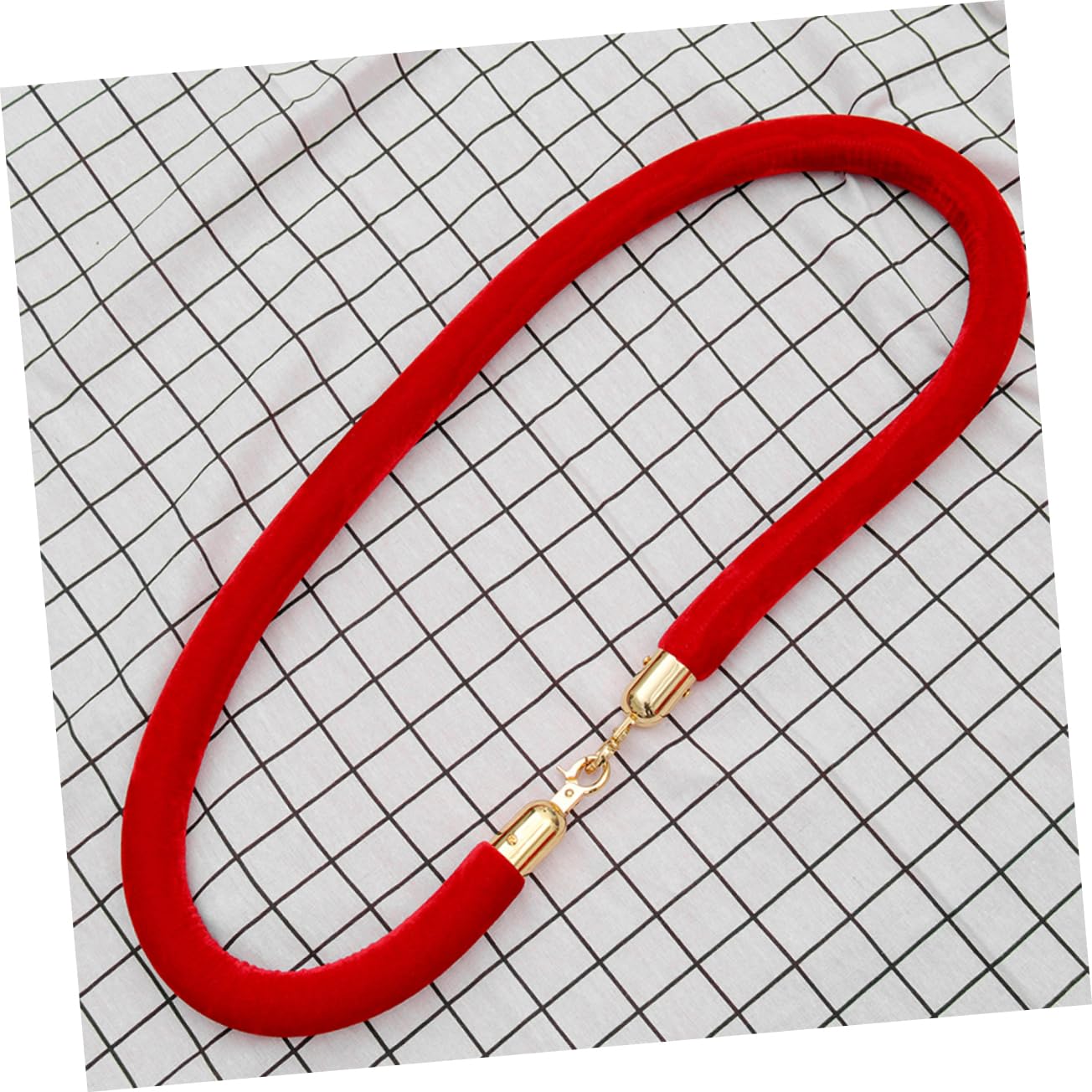 VILLFUL Rope End Stopper Cord End Caps Barrier Rope End Caps Cord Holder Hooks Outdoor Hanging End Caps Terminators Rope End Cap with Hook Belts Cables Ropes Dividers Alloy