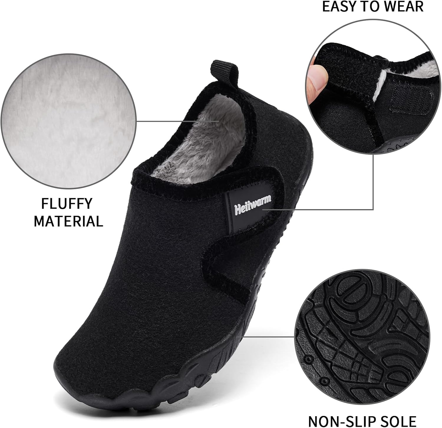 Toddler Winter Slippers Soft Warm Fleece Cozy House Non Slip Lightweight Bedroom Slippers for Girls Boys - Image 4