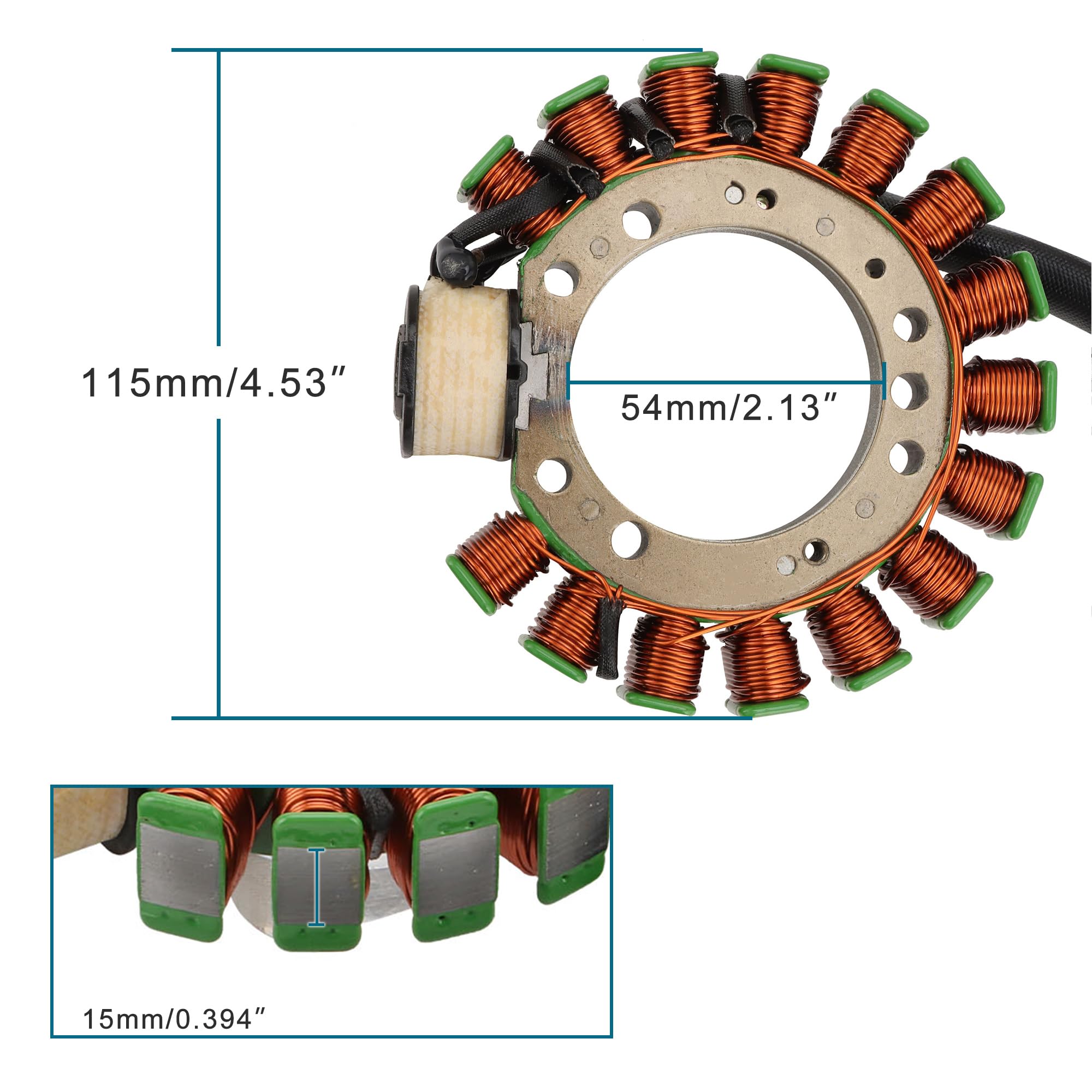 GOOFIT Bobina Estator Reemplazar Para Moto4 Warrior 350 YFM350 State 1995-2001 4G8-85510-00 3HN-85550-10 Generator Magneto ATV